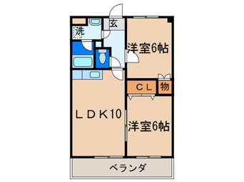 間取図 サンローゼ楠橋南