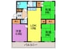 スクエアイン９０ 3LDKの間取り