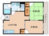 アルファミツコ 2LDKの間取り
