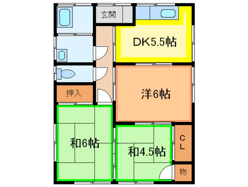 間取図 日の出ハイツ２