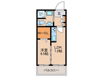 間取図 ダイアパレス大名（203）