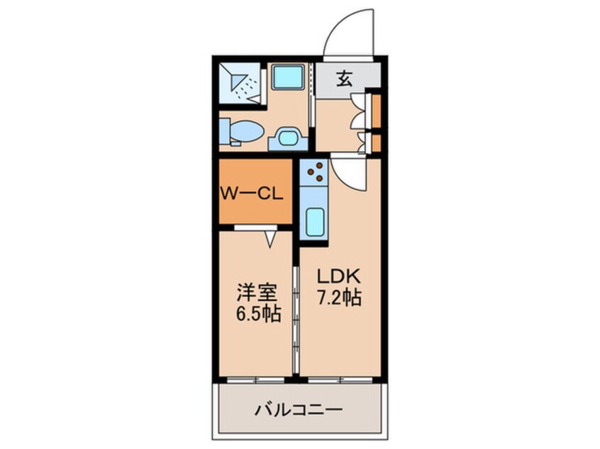 間取図 ダイアパレス大名（203）