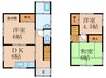 白川町貸家 3DKの間取り