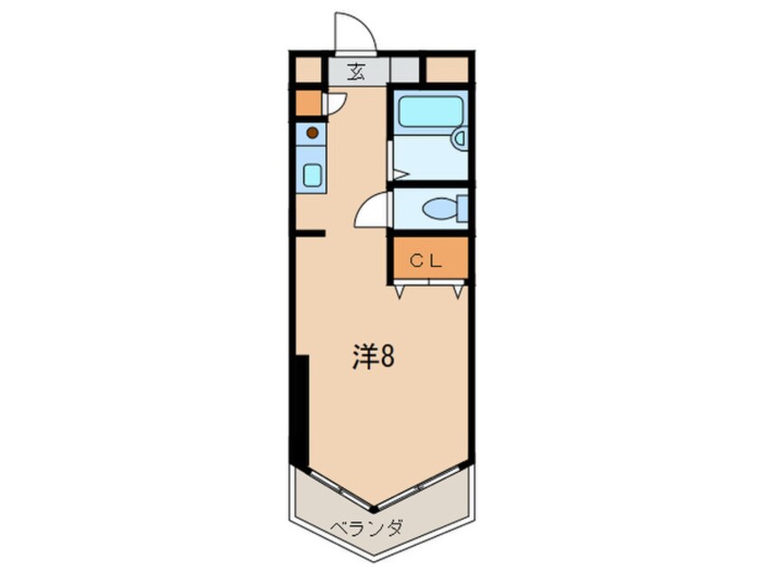 間取図 Ｋ－２西小倉ビル