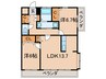 フェルト５１５ 2LDKの間取り
