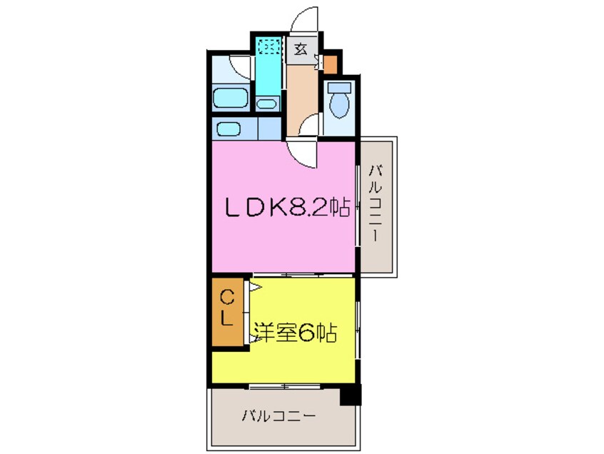 間取図 ラフィーネ小倉