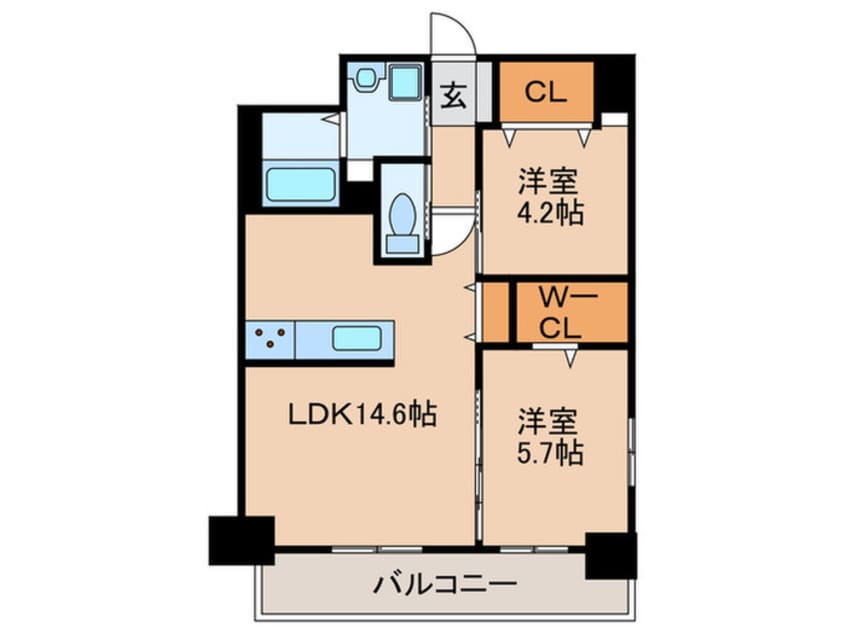 間取図 ウイングス熊手