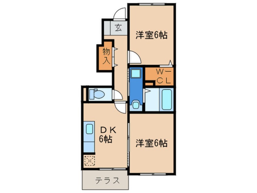 間取図 エステート長津タウン２１　Ｃ棟