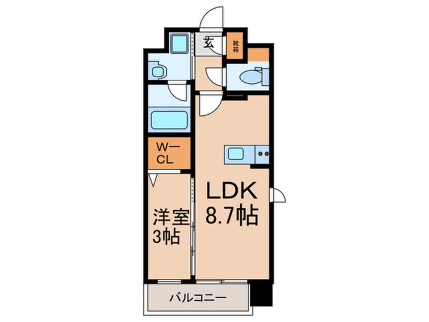 間取図 デュオフラッツ平尾