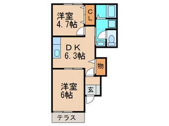 間取図 アヴニール遠賀Ａ