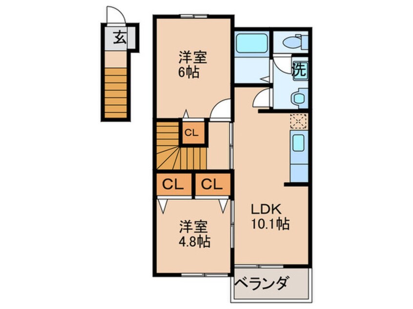 間取図 アヴニール遠賀Ｃ