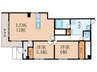 第１１吉川マンション 2LDKの間取り