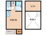 コスモハイツ 1Rの間取り