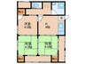 平松戸建A 3Kの間取り