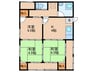 平松戸建A 3Kの間取り