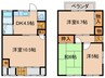 岡田店舗付棟割（9-14） 4DKの間取り
