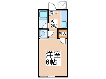 間取図 二日市コーポA棟