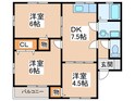 グリ－ンハイツＡの間取図