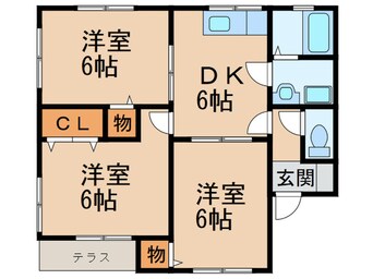 間取図 グリ－ンハイツＡ