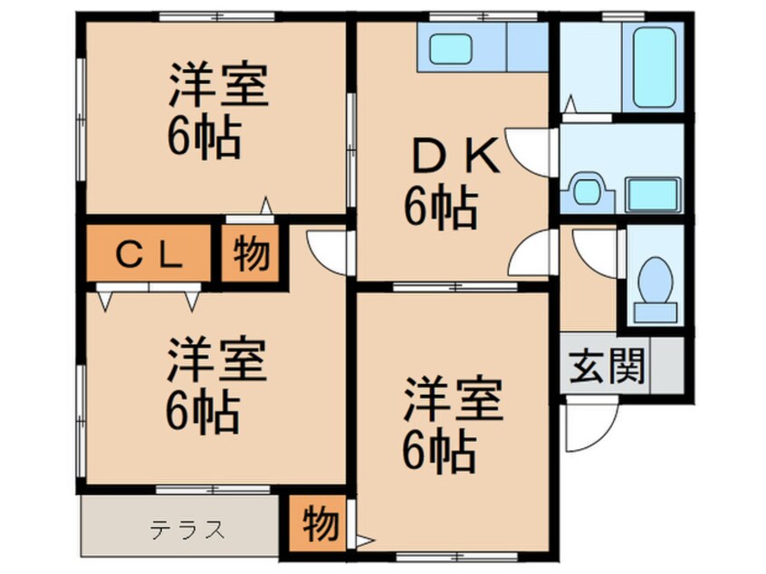 間取図 グリ－ンハイツＡ