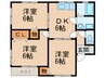 グリ－ンハイツＡ 3DKの間取り