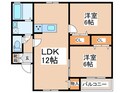 グリ－ンハイツＡの間取図