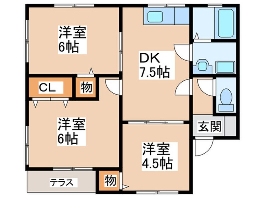 間取図 グリ－ンハイツＡ