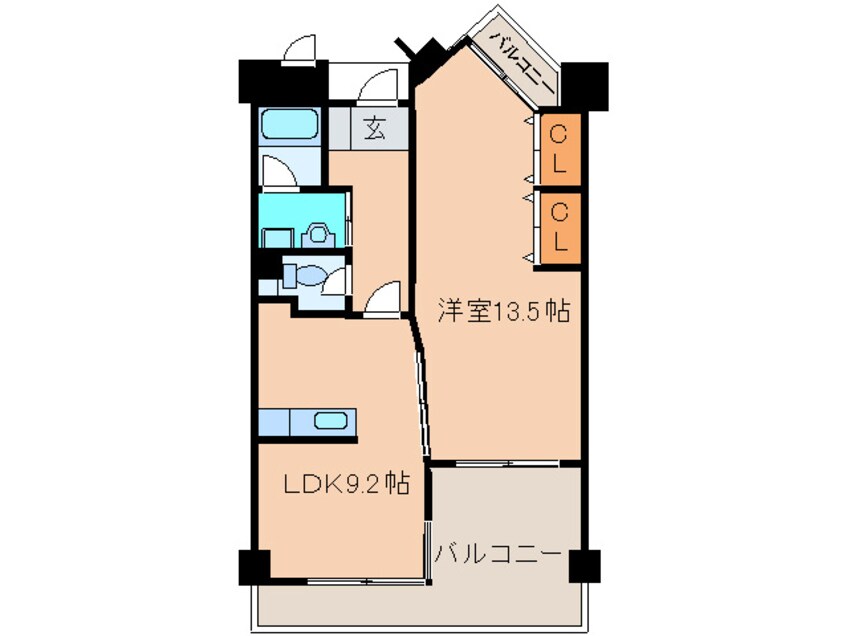 間取図 ピュアライフ砂津ビル