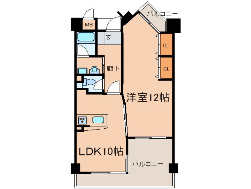 間取図 ピュアライフ砂津ビル