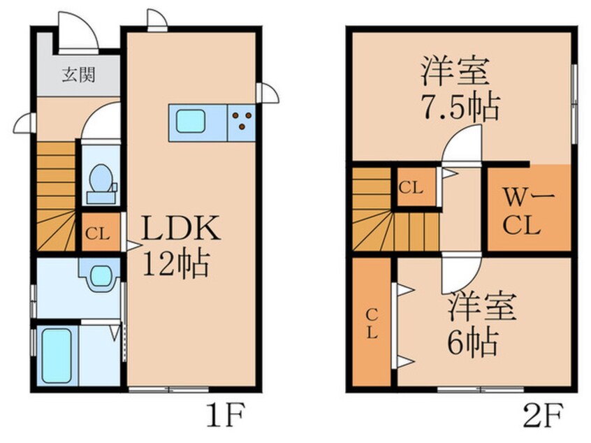 間取図 サンラプロ祝町C棟