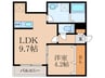 エルネスト 1LDKの間取り