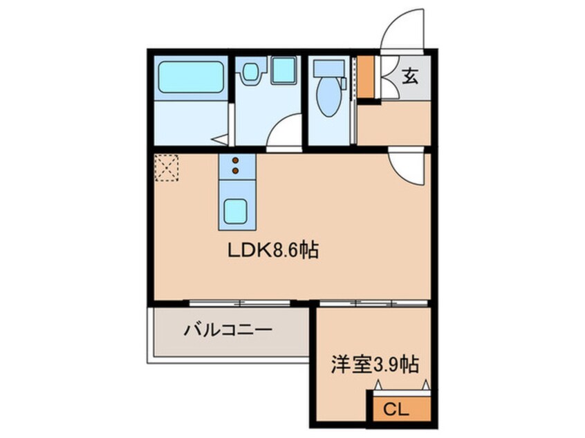間取図 クレシア苅田