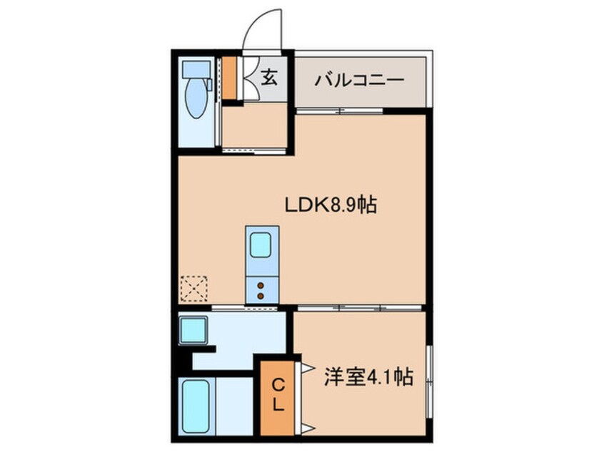 間取図 クレシア苅田