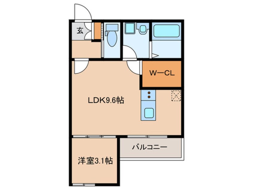 間取図 クレシア苅田