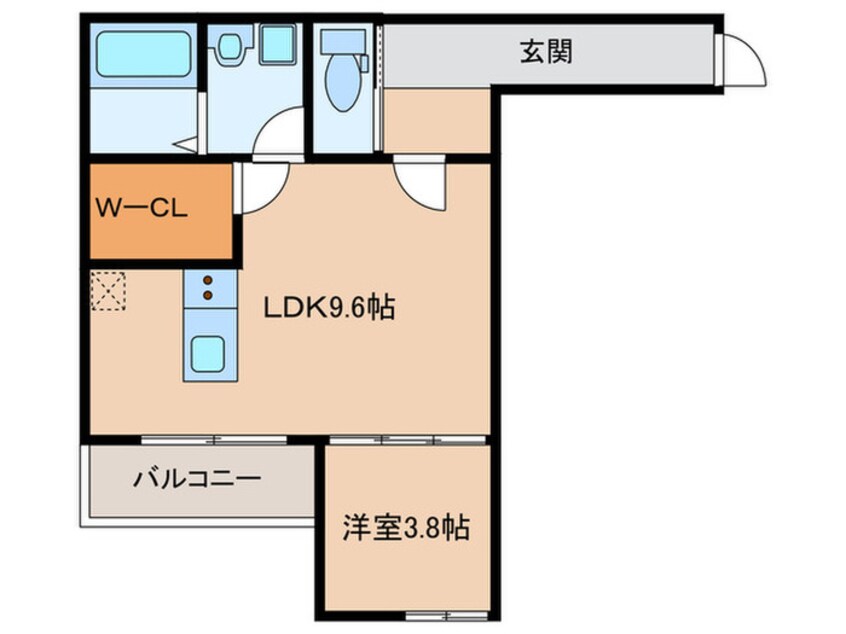 間取図 クレシア苅田