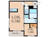 THE　NOBLES　井尻 1LDKの間取り