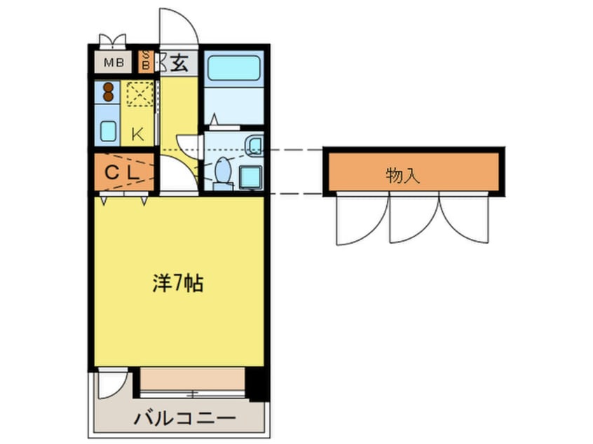 間取図 エステ－トモア白金クロス