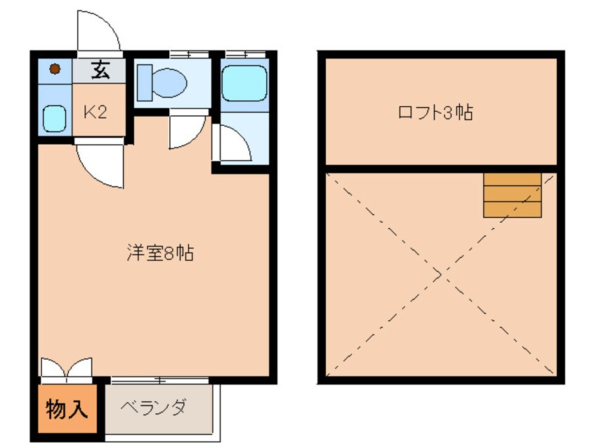 間取図 シティハイム光ヶ丘Ｃ