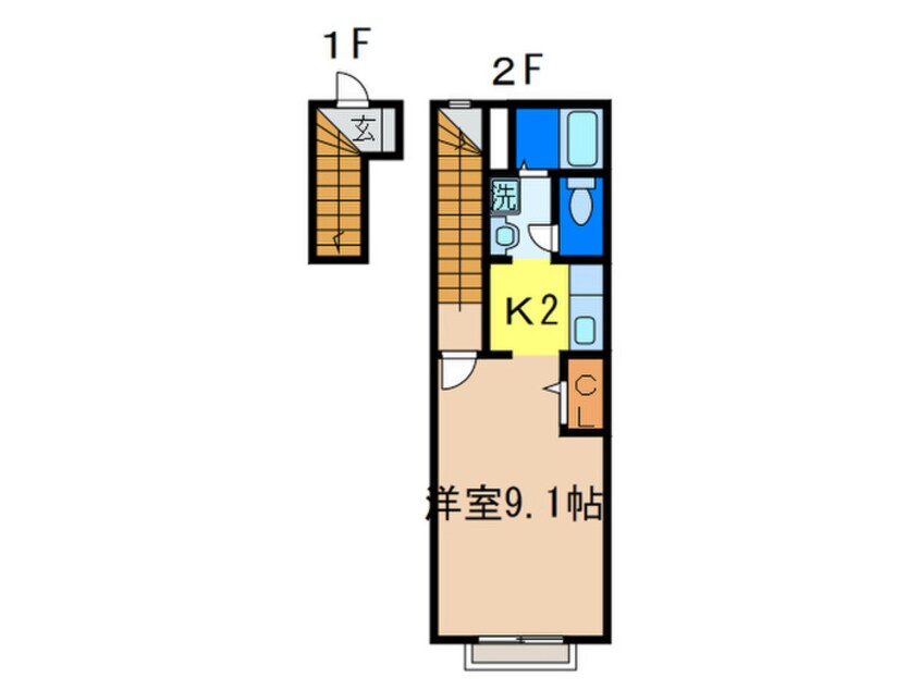 間取図 シャトレ－ヌⅡ