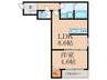 グランレーヴ井尻A棟 1LDKの間取り