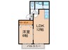 ドミールパークⅡ 1LDKの間取り