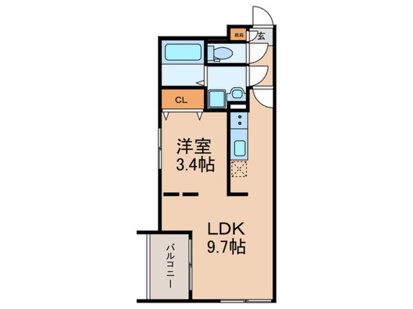 間取図 ｑｕａｄｏｒ高宮３丁目