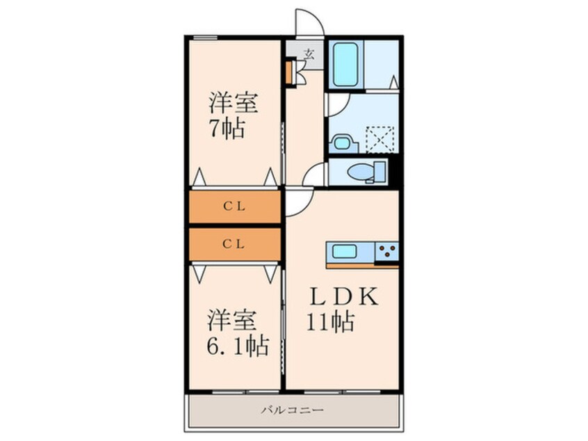 間取図 モンターニュ門司