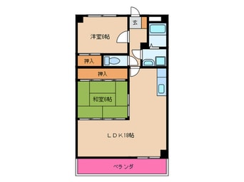 間取図 シャトレ和白丘