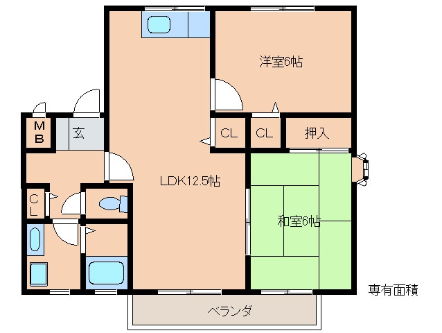 間取り図 ｴｽﾃｰﾄ津福