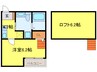 チェルカ－レ清水 1Kの間取り