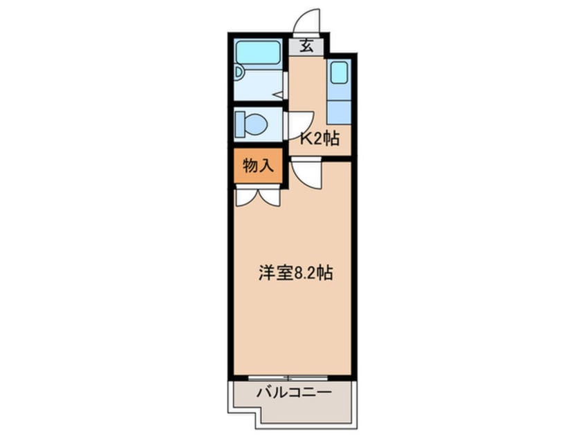 間取図 ツインコーポ唐原Ｂ