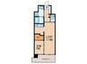 ALFACIO SOUTHE FONTE(1101) 1LDKの間取り