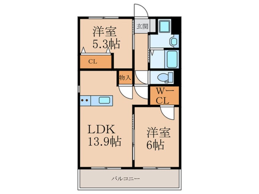 間取図 仮）戸畑区天籟寺新築マンション