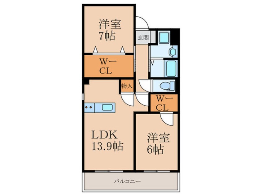 間取図 仮）戸畑区天籟寺新築マンション